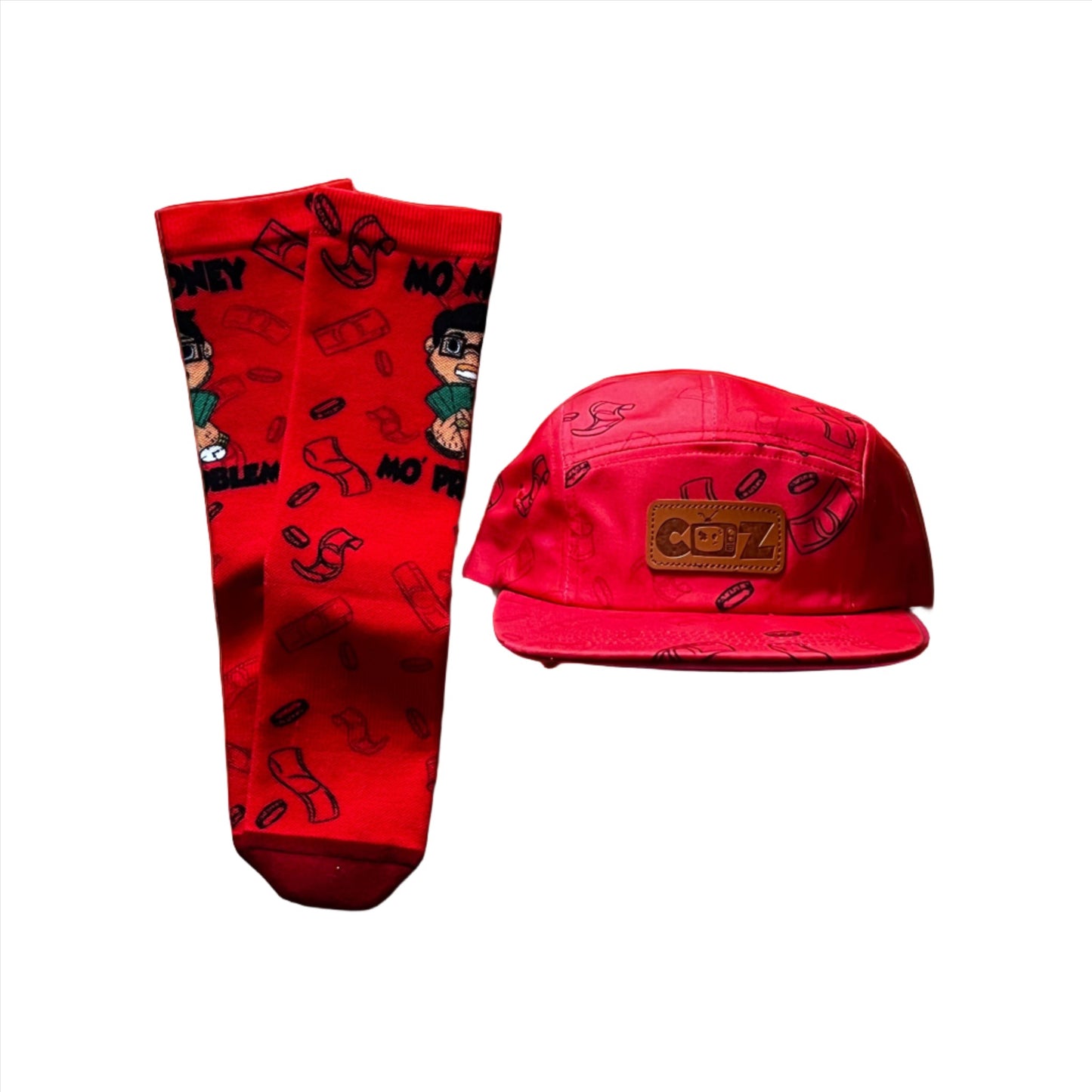 Mo' Money  Sock & 5 Panel Hat Bundle